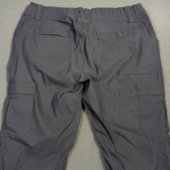 Duluth Trading Co Pants Womens 12x31 Ink Blue Dry on the Fly Bootcut Convertable - Picture 3 of 12